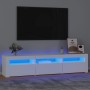 TV-Schrank mit weißen LED-Leuchten 180x35x40 cm von , TV-Möbel - Ref: Foro24-3152754, Preis: 143,17 €, Rabatt: %