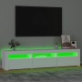 TV-Schrank mit weißen LED-Leuchten 180x35x40 cm von , TV-Möbel - Ref: Foro24-3152754, Preis: 143,17 €, Rabatt: %