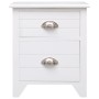 Mesitas de noche con 2 cajones 2 unidades blancas de vidaXL, Mesitas de noche - Ref: Foro24-242043, Precio: 106,09 €, Descuen...