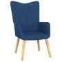 Relaxation chair with footrest blue fabric by , Armchairs - Ref: Foro24-327538, Price: 114,43 €, Discount: %