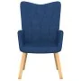 Relaxation chair with footrest blue fabric by , Armchairs - Ref: Foro24-327538, Price: 114,43 €, Discount: %