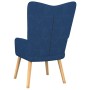 Relaxsessel mit Fußstütze aus blauem Stoff von , Sessel - Ref: Foro24-327538, Preis: 116,29 €, Rabatt: %