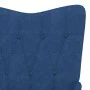 Relaxation chair with footrest blue fabric by , Armchairs - Ref: Foro24-327538, Price: 114,43 €, Discount: %