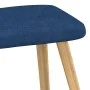 Relaxation chair with footrest blue fabric by , Armchairs - Ref: Foro24-327538, Price: 114,43 €, Discount: %