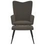 Entspannungsstuhl mit dunkelgrauem Samthocker von , Sessel - Ref: Foro24-327689, Preis: 130,04 €, Rabatt: %