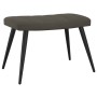 Silla de relajación con taburete terciopelo gris oscuro de , Sillones - Ref: Foro24-327689, Precio: 87,05 €, Descuento: %