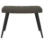 Silla de relajación con taburete terciopelo gris oscuro de , Sillones - Ref: Foro24-327689, Precio: 130,04 €, Descuento: %