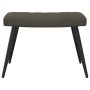 Silla de relajación con taburete terciopelo gris oscuro de , Sillones - Ref: Foro24-327689, Precio: 87,05 €, Descuento: %