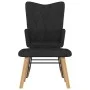 Rocking chair with black fabric footrest by , Rocking chairs - Ref: Foro24-327628, Price: 131,39 €, Discount: %
