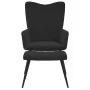 Relaxation chair with black velvet footrest by , Armchairs - Ref: Foro24-327694, Price: 128,95 €, Discount: %