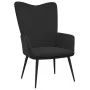 Relaxation chair with black velvet footrest by , Armchairs - Ref: Foro24-327694, Price: 128,95 €, Discount: %