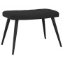 Silla de relajación con reposapiés terciopelo negro de , Sillones - Ref: Foro24-327694, Precio: 131,35 €