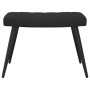 Silla de relajación con reposapiés terciopelo negro de , Sillones - Ref: Foro24-327694, Precio: 131,35 €
