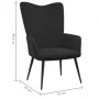Relaxation chair with black velvet footrest by , Armchairs - Ref: Foro24-327694, Price: 128,95 €, Discount: %