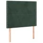 Headboards 2 units of dark green velvet 100x5x78/88 cm by , Headboards and footboards - Ref: Foro24-3116237, Price: 64,78 €, ...
