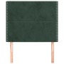Kopfteile 2 Einheiten aus dunkelgrünem Samt 100x5x78/88 cm von , Kopf- und Fußteile - Ref: Foro24-3116237, Preis: 61,33 €, Ra...