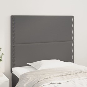 Headboards 2 units of gray synthetic leather 80x5x78/88 cm by , Headboards and footboards - Ref: Foro24-3116268, Price: 55,85...