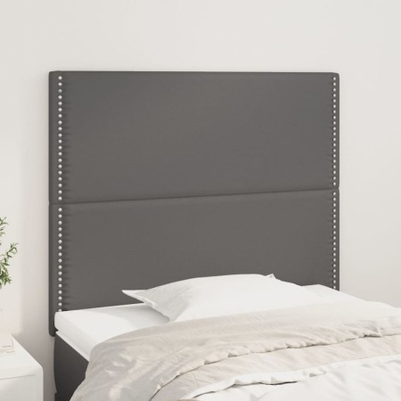 Kopfteile 2 Einheiten aus grauem Kunstleder 80x5x78/88 cm von , Kopf- und Fußteile - Ref: Foro24-3116268, Preis: 55,85 €, Rab...
