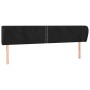 Kopfteil aus schwarzem Samt, 203 x 23 x 78/88 cm von , Kopf- und Fußteile - Ref: Foro24-3117072, Preis: 62,33 €, Rabatt: %