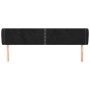 Kopfteil aus schwarzem Samt, 203 x 23 x 78/88 cm von , Kopf- und Fußteile - Ref: Foro24-3117072, Preis: 62,33 €, Rabatt: %