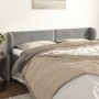 Hellgraues Samtkopfteil 183x23x78/88 cm von , Kopf- und Fußteile - Ref: Foro24-3117064, Preis: 62,24 €, Rabatt: %