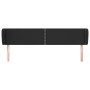 Kopfteil aus schwarzem Kunstleder, 163 x 23 x 78/88 cm von , Kopf- und Fußteile - Ref: Foro24-3117100, Preis: 67,06 €, Rabatt: %
