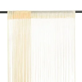 Fringe curtains 2 pieces 100x250 cm cream by vidaXL, Curtains and curtains - Ref: Foro24-132402, Price: 15,44 €, Discount: %
