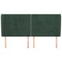 Kopfteil mit dunkelgrünen Samtohren 203x23x118/128cm von , Kopf- und Fußteile - Ref: Foro24-3117885, Preis: 136,83 €, Rabatt: %