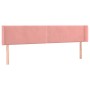Cabecero de terciopelo rosa 183x16x78/88 cm de , Cabeceros y pies de cama - Ref: Foro24-3118693, Precio: 58,38 €, Descuento: %