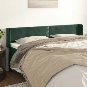 Kopfteil aus dunkelgrünem Samt, 183 x 16 x 78/88 cm von , Kopf- und Fußteile - Ref: Foro24-3118691, Preis: 70,08 €, Rabatt: %