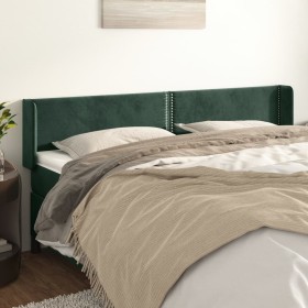 Kopfteil aus dunkelgrünem Samt, 183 x 16 x 78/88 cm von , Kopf- und Fußteile - Ref: Foro24-3118691, Preis: 58,82 €, Rabatt: %
