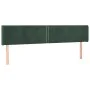Cabecero de terciopelo verde oscuro 183x16x78/88 cm de , Cabeceros y pies de cama - Ref: Foro24-3118691, Precio: 69,61 €, Des...