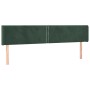 Kopfteil aus dunkelgrünem Samt, 183 x 16 x 78/88 cm von , Kopf- und Fußteile - Ref: Foro24-3118691, Preis: 58,82 €, Rabatt: %
