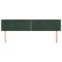 Cabecero de terciopelo verde oscuro 183x16x78/88 cm de , Cabeceros y pies de cama - Ref: Foro24-3118691, Precio: 69,61 €, Des...