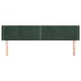 Kopfteil aus dunkelgrünem Samt, 183 x 16 x 78/88 cm von , Kopf- und Fußteile - Ref: Foro24-3118691, Preis: 58,82 €, Rabatt: %