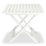 Klappbarer Garten-Bistrotisch und Stühle, 3 Stück, weißer Kunststoff von vidaXL, Gartensets - Ref: Foro24-43581, Preis: 131,0...