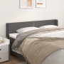 Kopfteil aus grauem Kunstleder, 163 x 16 x 78/88 cm von , Kopf- und Fußteile - Ref: Foro24-3118728, Preis: 66,80 €, Rabatt: %