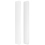 Headboard with white synthetic leather ears 83x16x118/128 cm by , Headboards and footboards - Ref: Foro24-3119513, Price: 68,...