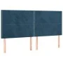 Kopfteil mit LED-Beleuchtung, dunkelblauer Samt, 200 x 5 x 118/128 cm von , Kopf- und Fußteile - Ref: Foro24-3122354, Preis: ...