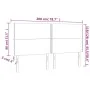 Kopfteil mit LED-Beleuchtung, dunkelblauer Samt, 200 x 5 x 118/128 cm von , Kopf- und Fußteile - Ref: Foro24-3122354, Preis: ...