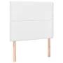 Headboard with LED lights white synthetic leather 90x5x118/128 cm by , Headboards and footboards - Ref: Foro24-3122363, Price...
