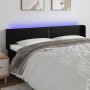 Kopfteil mit LED, schwarzem Kunstleder, 183 x 16 x 78/88 cm von , Kopf- und Fußteile - Ref: Foro24-3123198, Preis: 64,65 €, R...