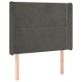 Dunkelgraues Samtkopfteil mit LED 93x16x118/128 cm von , Kopf- und Fußteile - Ref: Foro24-3123945, Preis: 67,72 €, Rabatt: %