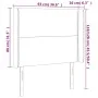 Dunkelgraues Samtkopfteil mit LED 93x16x118/128 cm von , Kopf- und Fußteile - Ref: Foro24-3123945, Preis: 68,79 €, Rabatt: %