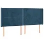 LED-Kopfteil aus dunkelblauem Samt, 183 x 16 x 118/128 cm von , Kopf- und Fußteile - Ref: Foro24-3123972, Preis: 129,24 €, Ra...