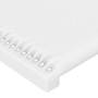 Kopfteil mit LED, weißem Kunstleder, 93 x 16 x 118/128 cm von , Kopf- und Fußteile - Ref: Foro24-3123987, Preis: 90,52 €, Rab...