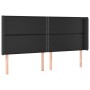 Kopfteil mit LED aus schwarzem Kunstleder 183x16x118/128 cm von , Kopf- und Fußteile - Ref: Foro24-3124010, Preis: 109,09 €, ...