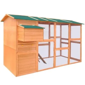 Hühnerstall aus Holz 295x163x170 cm von vidaXL, Käfige und Lebensräume für Kleintiere - Ref: Foro24-170411, Preis: 687,47 €, ...