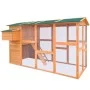 Wooden chicken coop 295x163x170 cm by vidaXL, Cages and habitats for small animals - Ref: Foro24-170411, Price: 734,53 €, Dis...