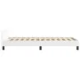 Bed frame with headboard white synthetic leather 80x200cm by , Beds and slatted bases - Ref: Foro24-3125477, Price: 150,39 €,...